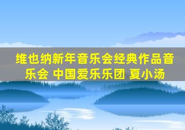 维也纳新年音乐会经典作品音乐会 中国爱乐乐团 夏小汤